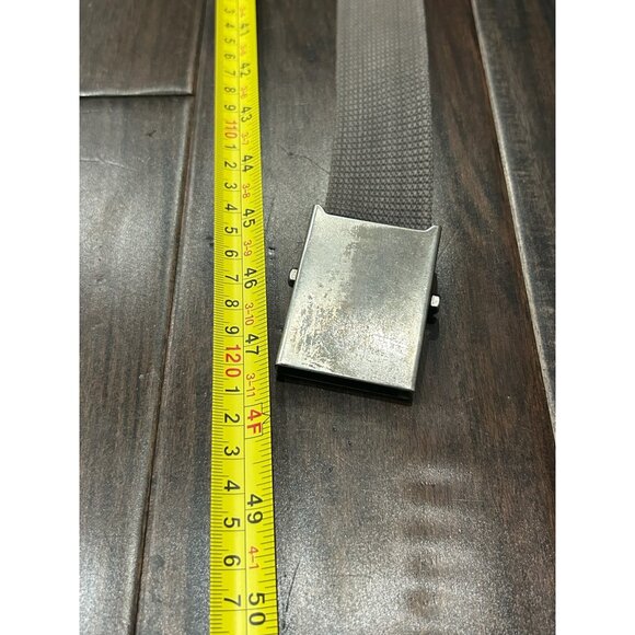 Columbia Canvas Belt Gray Silver Adjustable Fit Metal Buckle Outdoor Workwear - Picture 5 of 8